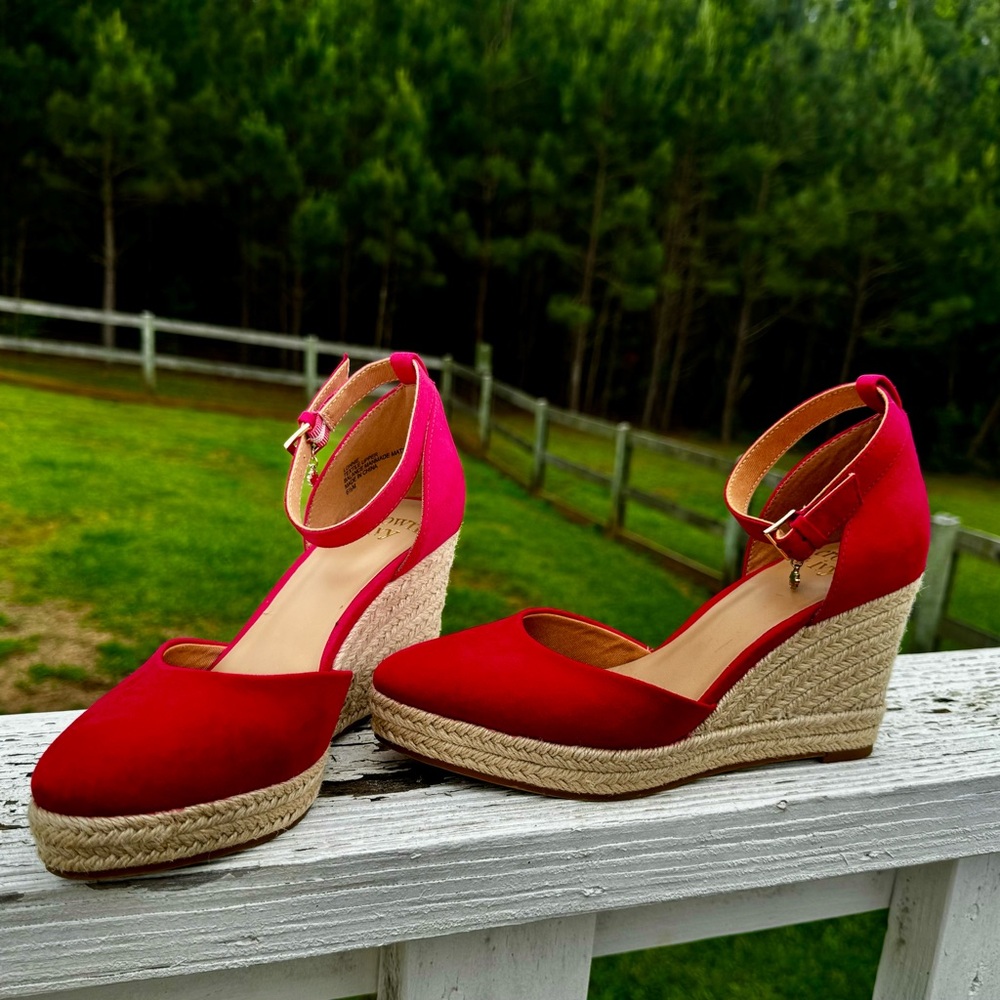 Red espadrilles